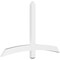 Ekena Millwork Bellingham Architectural Grade PVC Gable Bracket, 60"W x 37 1/2"H x 2"D x 4"F, 15/12 Pitch GBP060X38X0204BEL00 - alternate 1